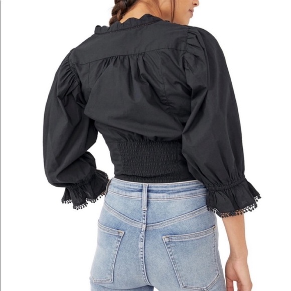 Free People Louella Embroidered Cotton Top - Picture 3 of 14